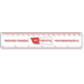 .040 Clear Copolyester Ruler / round corners (1.25" x 6.25") screen-printed